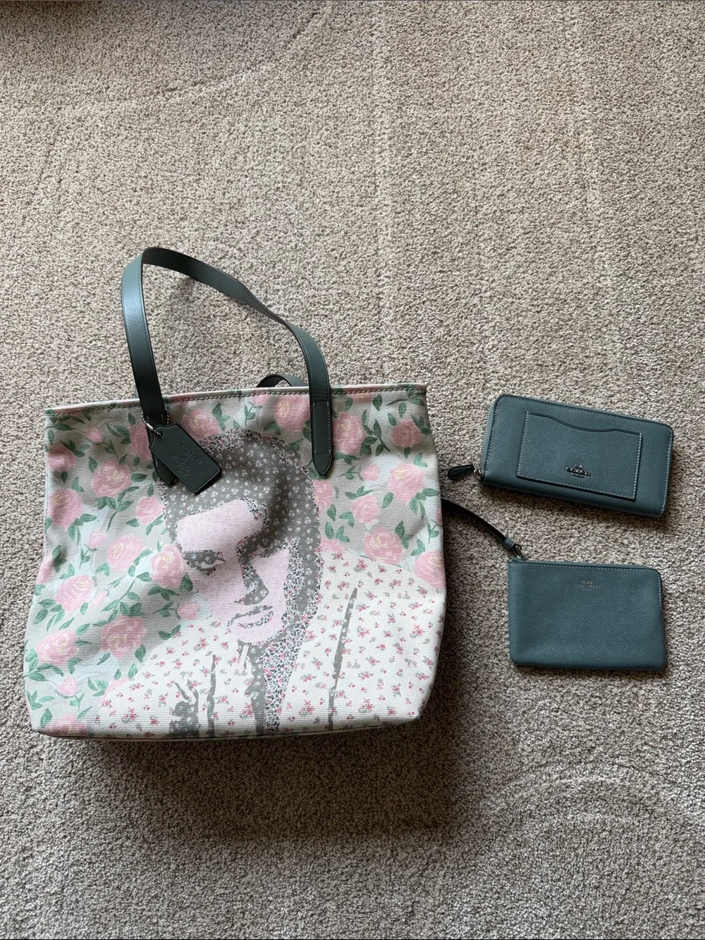 Rare Limited Edition Coach Elvis Floral Canvas Tote New!!!